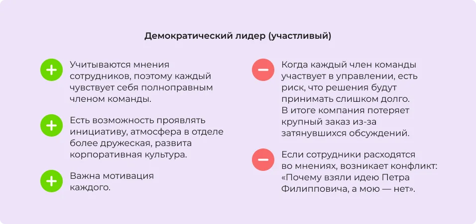 Плюсы и минусы демократического типа управления