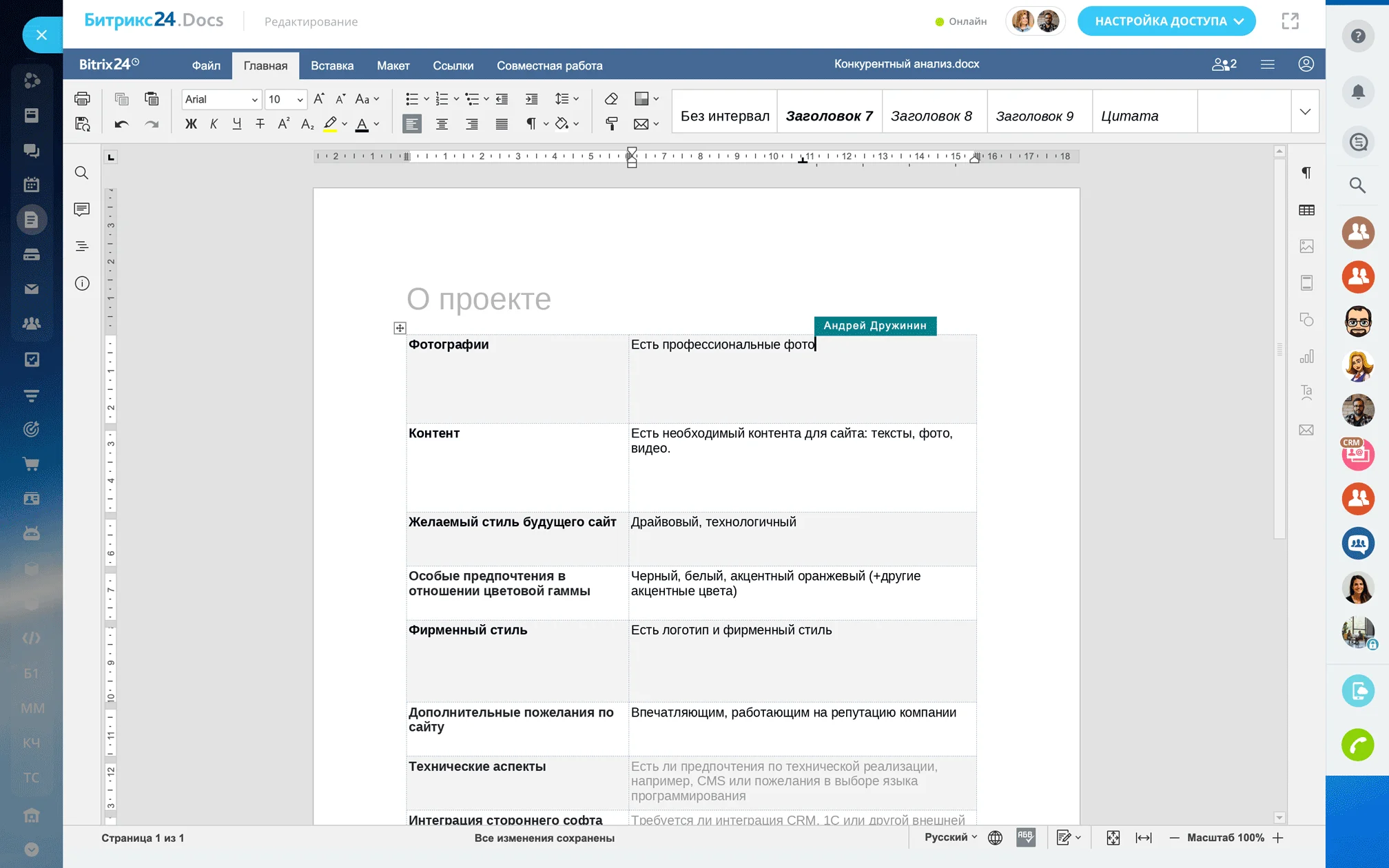 Проектные документы